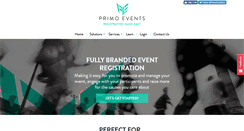 Desktop Screenshot of primoevents.com